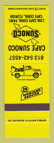 Matchbook Cover - Sunoco oil gas Cape Coral FL