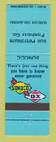 Matchbook Cover - Sunoco oil gas DX Sun Petroleum Duncan OK