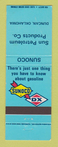 Matchbook Cover - Sunoco oil gas DX Sun Petroleum Duncan OK
