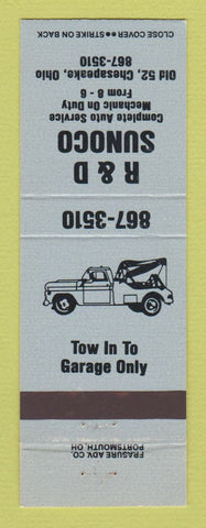 Matchbook Cover - Sunoco oil gas R&D Chesapeake OH