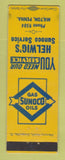 Matchbook Cover - Sunoco oil gas Helwig's Milton PA LAMINATED