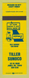 Matchbook Cover - Sunoco oil gas Tiller Jones OK