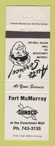 Matchbook Cover - Sunoco oil gas Fort McMurray AB