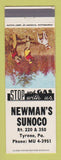 Matchbook Cover - Sunoco oil gas Newburg Heights Garage OH