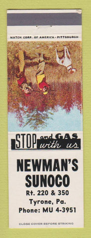 Matchbook Cover - Sunoco oil gas Newburg Heights Garage OH