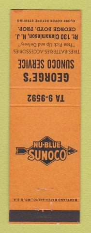 Matchbook Cover - Sunoco oil gas George's Cinnaminson NJ