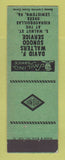 Matchbook Cover - Sunoco oil gas David Walters Lewistown PA