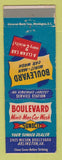 Matchbook Cover - Sunoco oil gas Boulevard Car Wash Arlington VA WORN