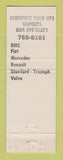 Matchbook Cover - Sunoco oil gas I-64 Institute WV