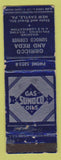 Matchbook Cover - Sunoco oil gas Orricco & Reda New Castle PA WORN LAMINATED