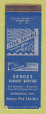Matchbook Cover - Sunoco oil gas Crooks Dunbarton ON WEAR