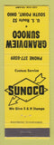 Matchbook Cover - Sunoco oil gas Grandview South Point OH