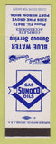 Matchbook Cover - Sunoco oil gas Blue Water Port Huron MI SAMPLE