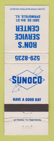 Matchbook Cover - Sunoco oil gas Ron's Springfield IL