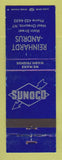 Matchbook Cover - Sunoco oil gas Reinhardt Andrus West Oneonta NY WEAR