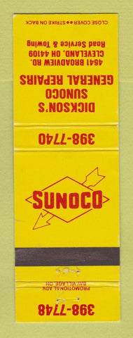 Matchbook Cover - Sunoco oil gas Dickson's Cleveland OH