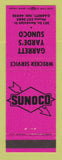 Matchbook Cover - Sunoco oil gas Garrett Yarde's Garrett IN
