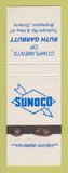 Matchbook Cover - Sunoco oil gas Ruth Garbutt Brampton ON WORN
