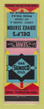 Matchbook Cover - Sunoco oil gas Delp's Augustaville PA LAMINATED