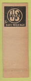 Matchbook Cover - Sunoco oil gas Taylor's US Tires LAMINATED