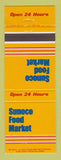 Matchbook Cover - Sunoco oil gas Food Market