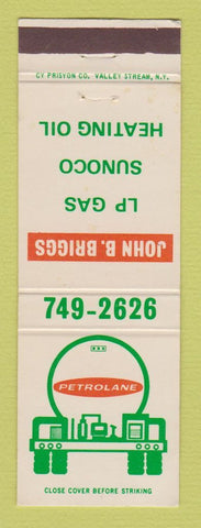 Matchbook Cover - Petrolane oil gas John Briggs Sunoco propane
