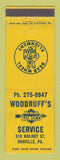 Matchbook Cover - Sunoco oil gas Woodruff's Danville PA