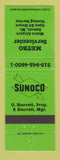 Matchbook Cover - Sunoco oil gas Metro Detroit MI GREEN