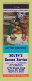 Matchbook Cover - Sunoco oil gas South's Dayton OH WEAR LAMINATED