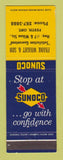Matchbook Cover - Sunoco oil gas Frank Wright Perth ON
