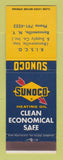 Matchbook Cover - Sunoco oil gas Ransomville Implement NY