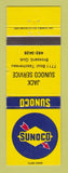 Matchbook Cover - Sunoco oil gas Jack Brossard QC WEAR