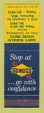 Matchbook Cover - Sunoco oil gas Marv's Telegraph Oxford Dearborn MI