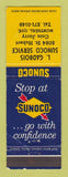 Matchbook Cover - Sunoco oil gas L Gadbois Montreal QC WEAR