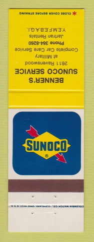 Matchbook Cover - Sunoco oil gas Benner's Port Huron MI
