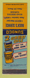 Matchbook Cover - Sunoco oil gas Buck's WEAR LAMINATED