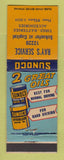 Matchbook Cover - Sunoco oil gas Ray's WEAR