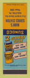 Matchbook Cover - Sunoco oil gas Mark's Hazleton PA