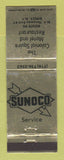 Matchbook Cover - Sunoco oil gas Colonial Squire Motel Ripley NY