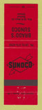 Matchbook Cover - Sunoco oil gas Bradd's Walnut IL