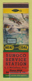 Matchbook Cover - Sunoco oil gas LJ McCaffery South Danville PA LAMINATED