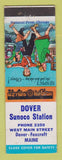 Matchbook Cover - Sunoco oil gas Dover Foxcroft ME