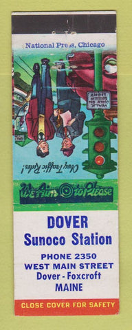 Matchbook Cover - Sunoco oil gas Dover Foxcroft ME