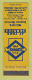 Matchbook Cover - Sunoco oil gas Mohr's Lafayette IN LAMINATED