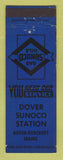 Matchbook Cover - Sunoco oil gas Dover Foxcroft ME