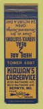 Matchbook Cover - Sunoco oil gas Kirwan's Berwyn IL LAMINATED