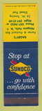 Matchbook Cover - Sunoco oil gas Bagby's Niagara Falls NY