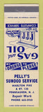 Matchbook Cover - Sunoco oil gas Pelly's Pennsauken NJ WEAR