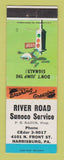 Matchbook Cover - Sunoco oil gas River Road Harrisburg PA