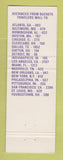 Matchbook Cover - Union 76 oil gas Buckeye Travelers Mall North Baltimore OH